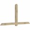 Ekena Millwork Eugene Rough Sawn Timber Gable Bracket, Douglas Fir, 84"W x 42"H x 4"D x 4"F, 12/12 Pitch GBW084X42X0404EUG00RDF - alternate 4